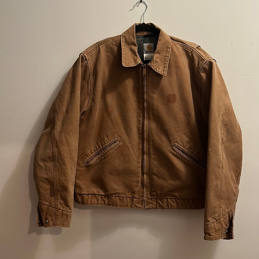 CARHARTT Tan Canvas Field Jacket L
